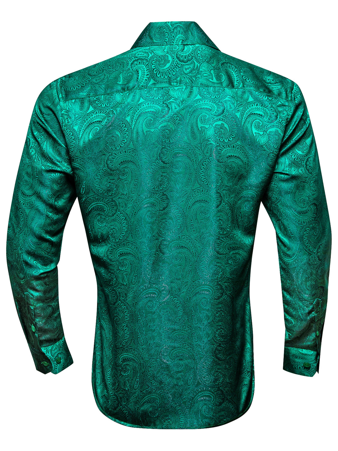 Men's Plus Size Paisley Jacquard Dress Shirt