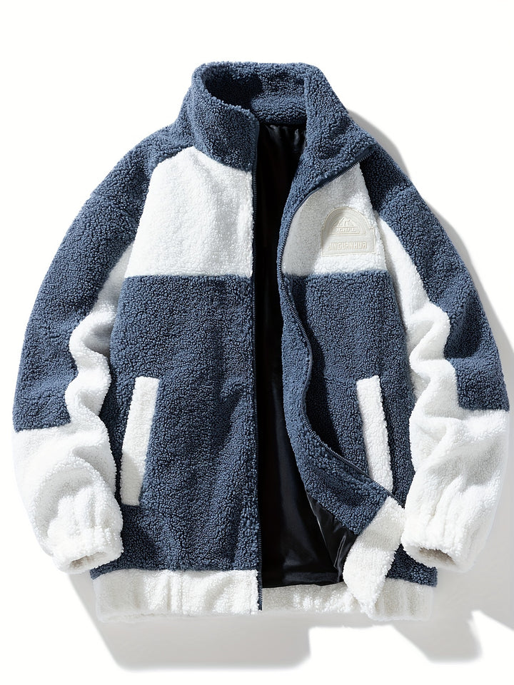 Men's Preppy Fleece Winter Jacket