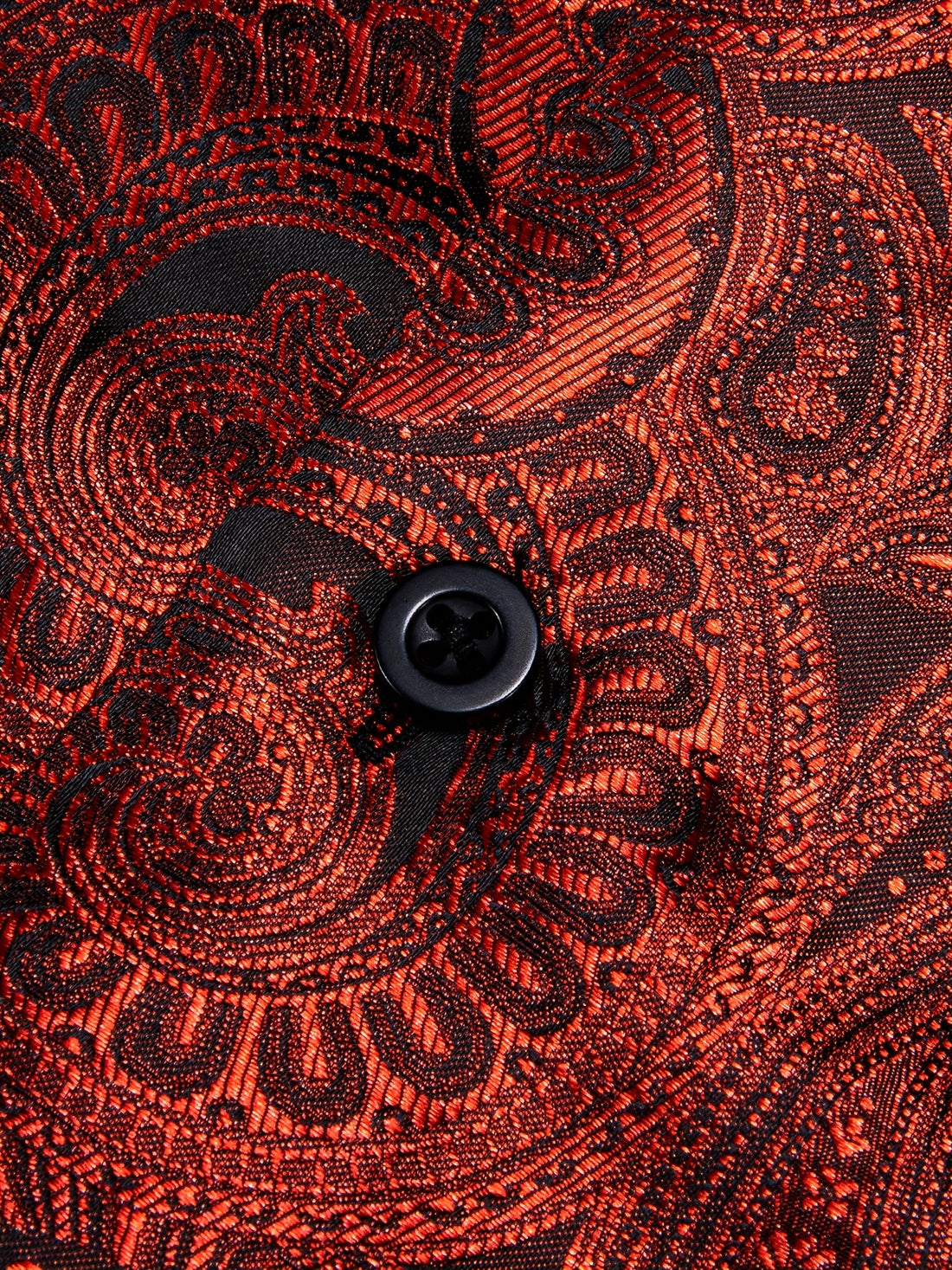 Men's Plus Size Paisley Jacquard Dress Shirt