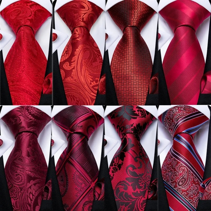 New Design Men Business Hanky Cufflinks Tie Set