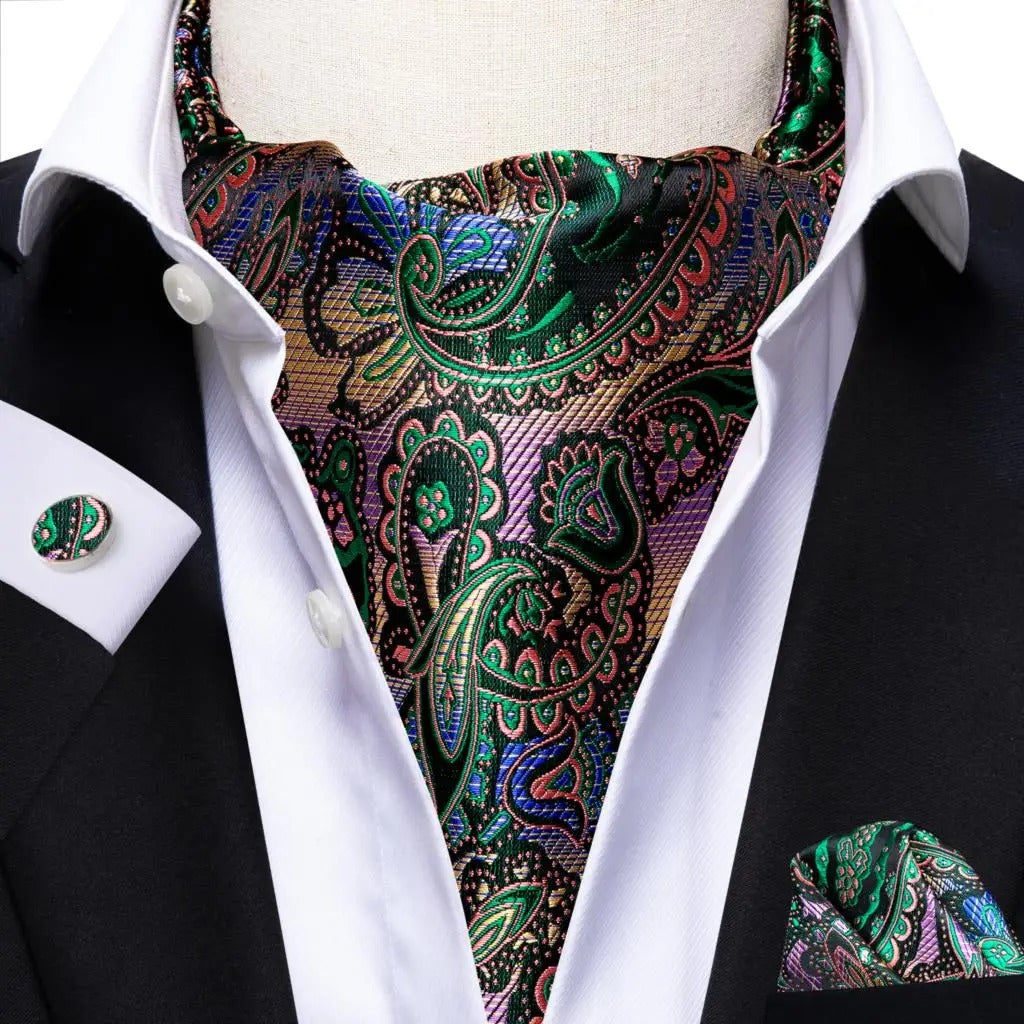 Hi-Tie 100% Silk Adult Men's Cravat Ascot